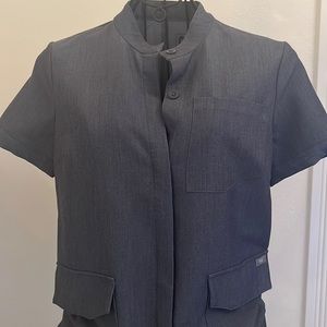 Figs scrub set in blue/grey XXS, never worn as new! Straight leg bottoms.